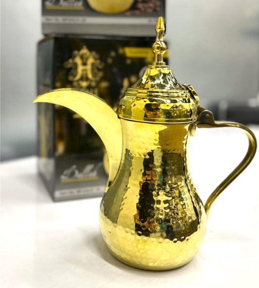 دلة قهوة عربية نحاس - 1.5 لتر