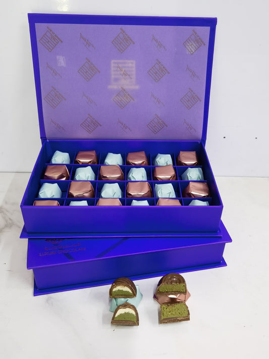 Luxury Chocolate Box 24 PCs knafeh and Rahash